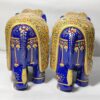 Painted Rajasthani Blue Elephant Figurines – Set of 2